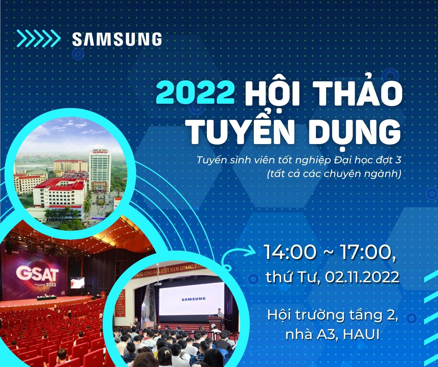 Kế hoạch tổ chức Hội thảo việc làm, định hướng nghề nghiệp của Công ty TNHH Samsung Electronics Việt Nam