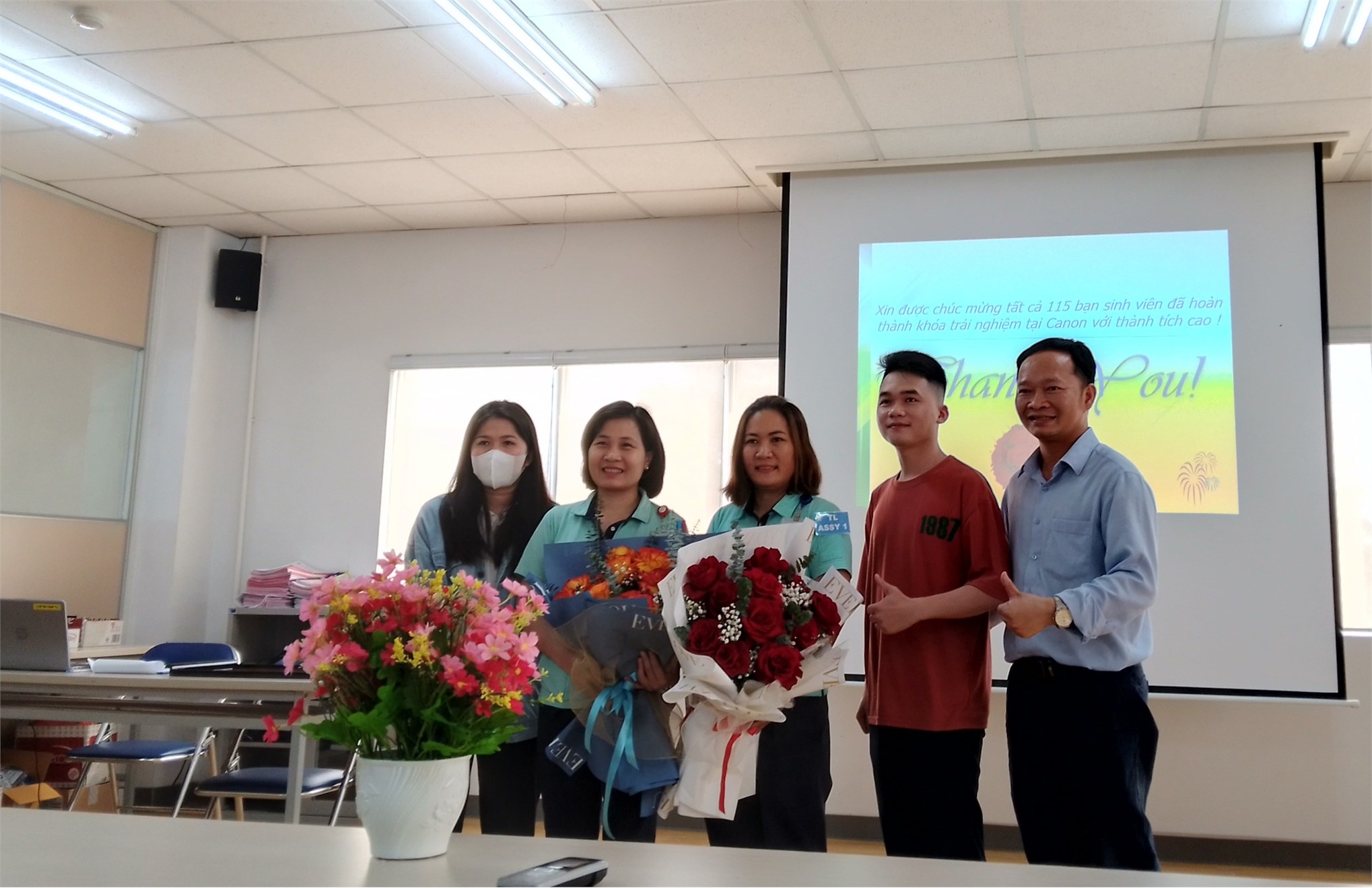 Tổng kết chương trình thực tập của sinh viên Trường Đại Học Công nghiệp Hà Nội tại công ty Canon Việt Nam