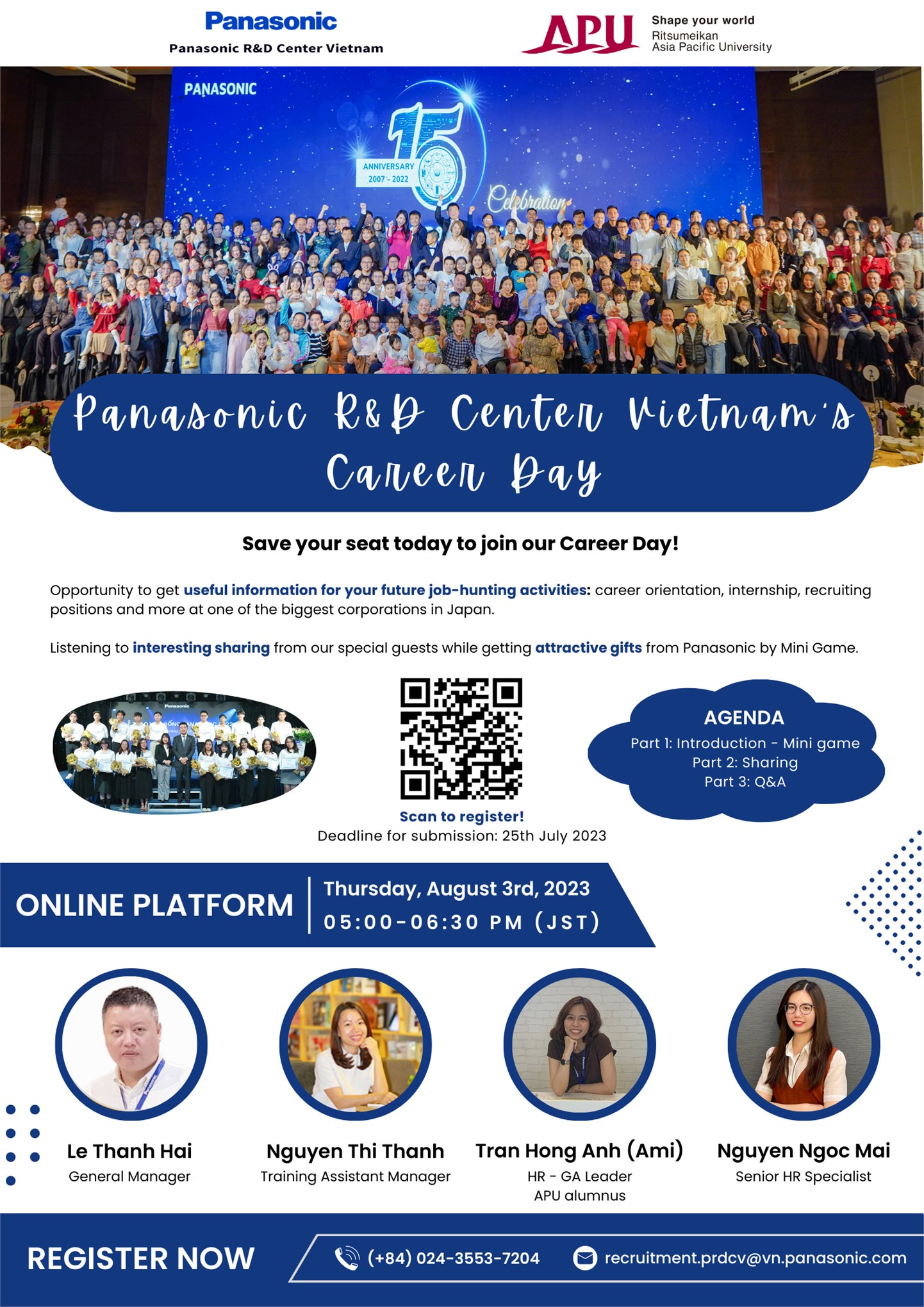 Chương trình `Panasonic R&D Center Vietnam's Career Day` - Panasonic Việt Nam
