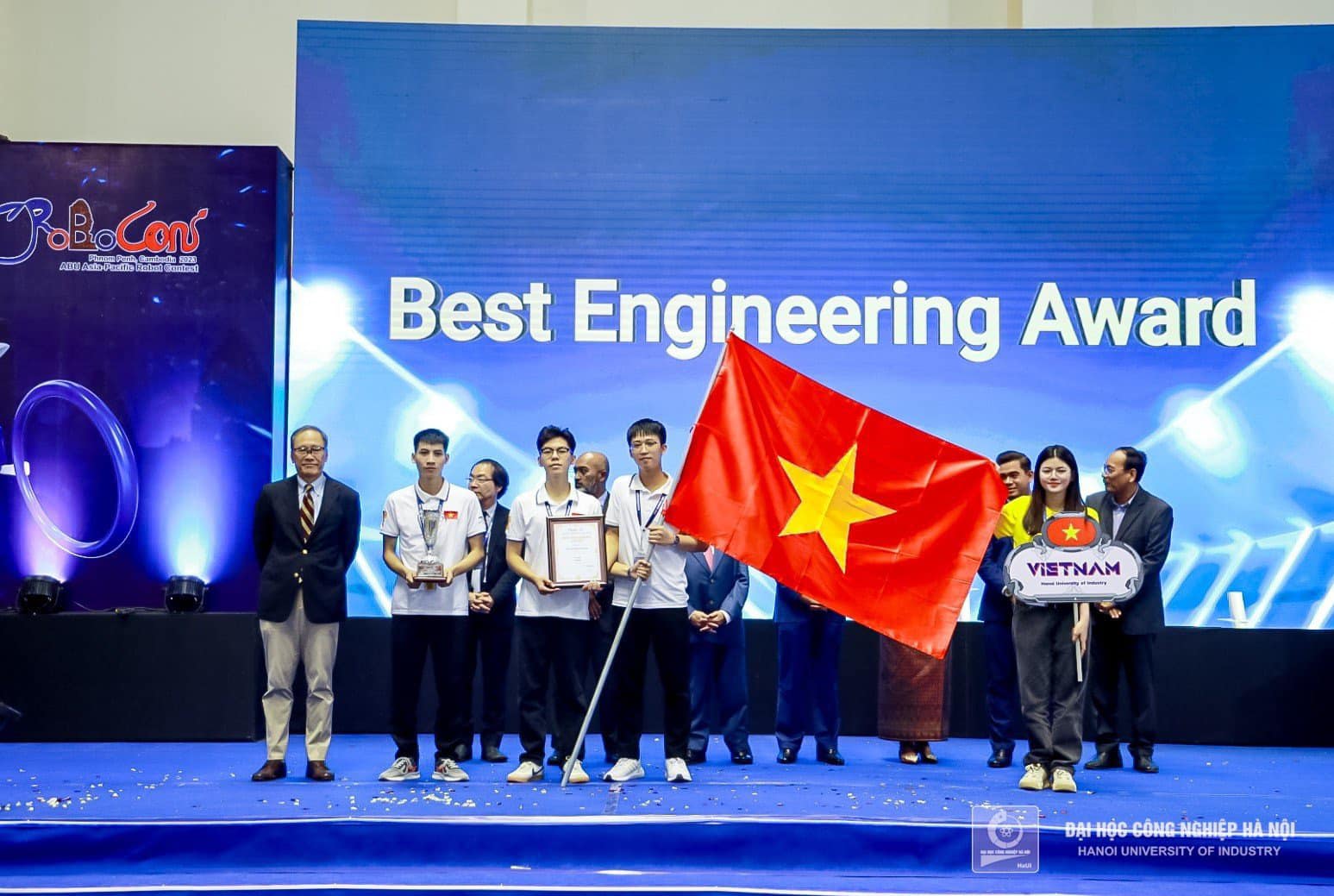 Đại diện Việt Nam, DCN-ĐT02, Đại học Công nghiệp Hà Nội xếp hạng Ba ABU Robocon 2023