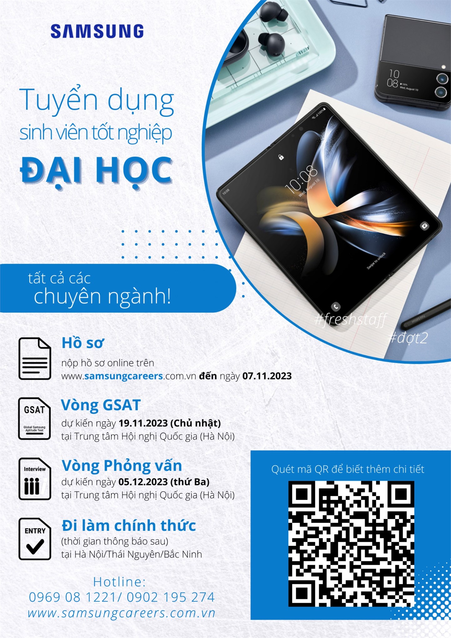 Kế hoạch tổ chức Hội thảo việc làm, hướng nghiệp của Công ty TNHH Samsung Electronics Việt Nam