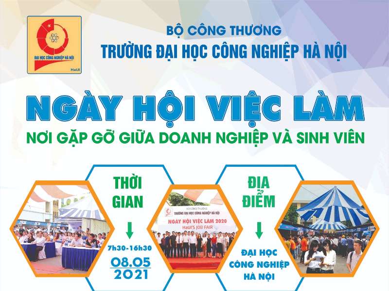 Thông báo tổ chức "Ngày hội việc làm Trường Đại học Công nghiệp Hà Nội năm 2021"