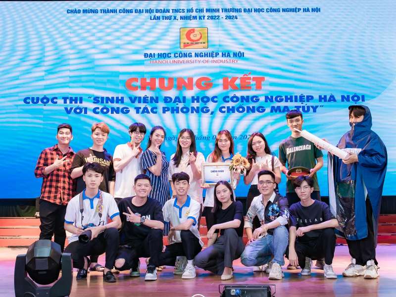 Khoa Điện tử với Chung kết cuộc thi "Sinh viên Đại học Công nghiệp Hà Nội và công tác phòng, chống ma tuý"