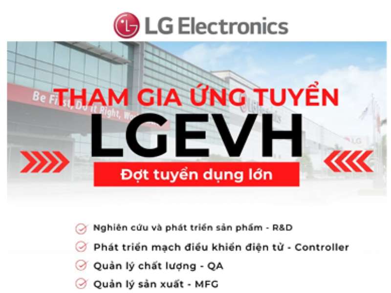 Hội thảo việc làm và phỏng vấn trực tiếp của Công ty TNHH LG Electronics Việt Nam Hải Phòng